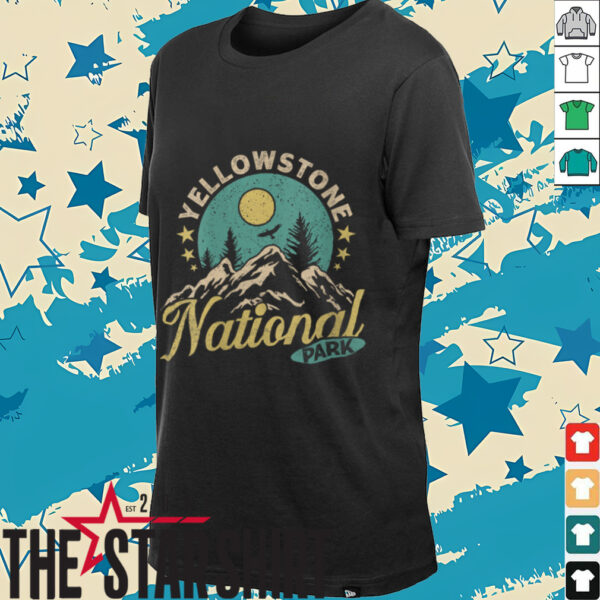 Womens Montana YELLOWSTON NATIONAL PARK Funny Wyoming Shirt